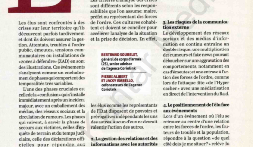 Communication de crise et troubles à l’ordre public : CorioLink s’exprime dans la Gazette des communes