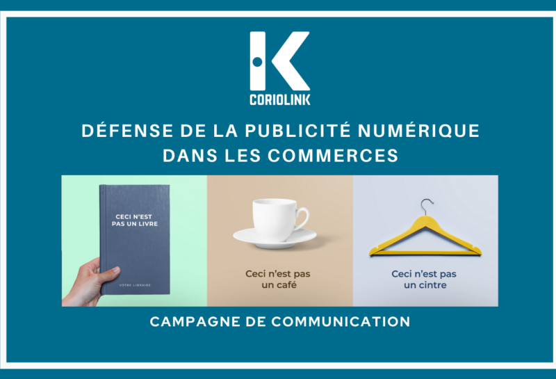 Projet de loi Climat : CorioLink déploie une campagne de communication pour la défense de la publicité numérique dans les commerces